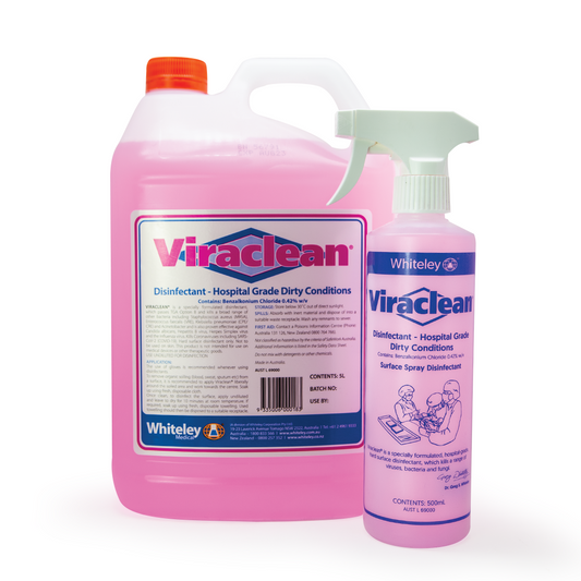 Viraclean Hospital Grade Disinfectant – Surface Cleaner, Non-Flammable, pH Neutral, Lemon Fragrance