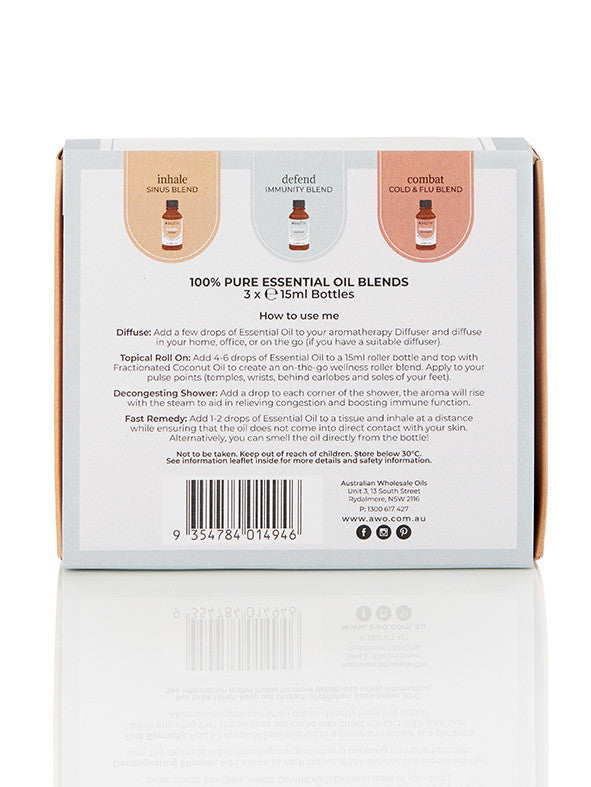 Wellness Essential Oil Blend Trio Pack