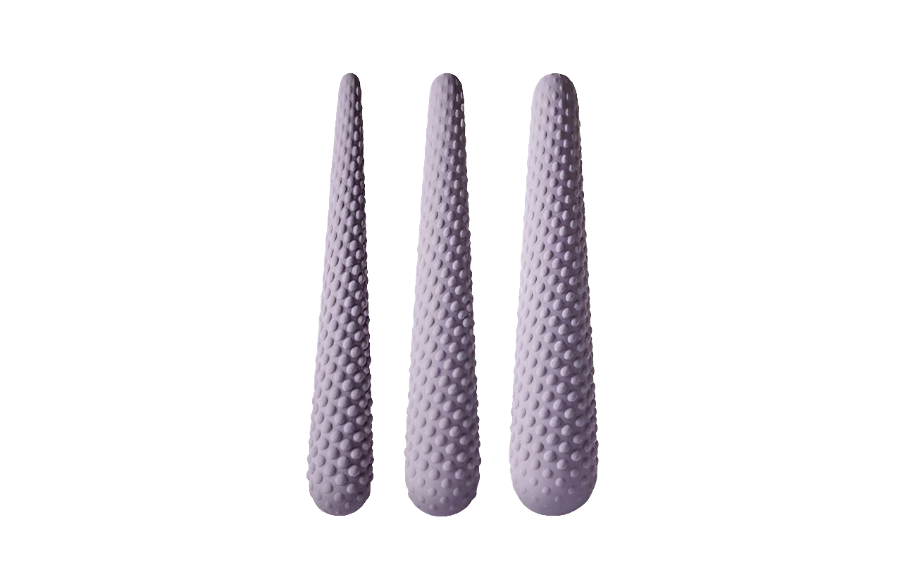 Silicone Vaginal Dilator Set 3 Progressive Sizes Velvet Touch Body Safe Therapy Kit