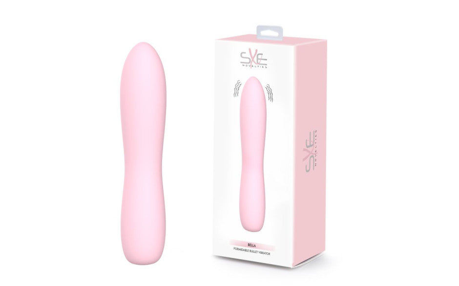 Bella Silicone 140mm Bullet Massager Pink