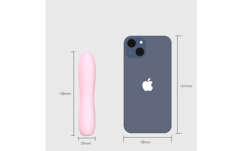 Bella Silicone 140mm Bullet Massager Pink