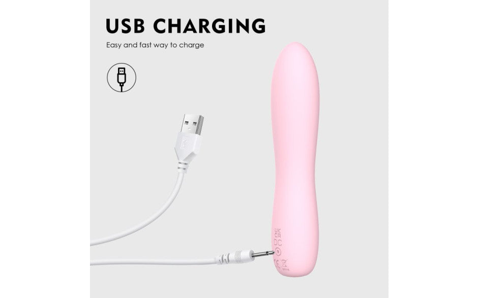 Bella Silicone 140mm Bullet Massager Pink