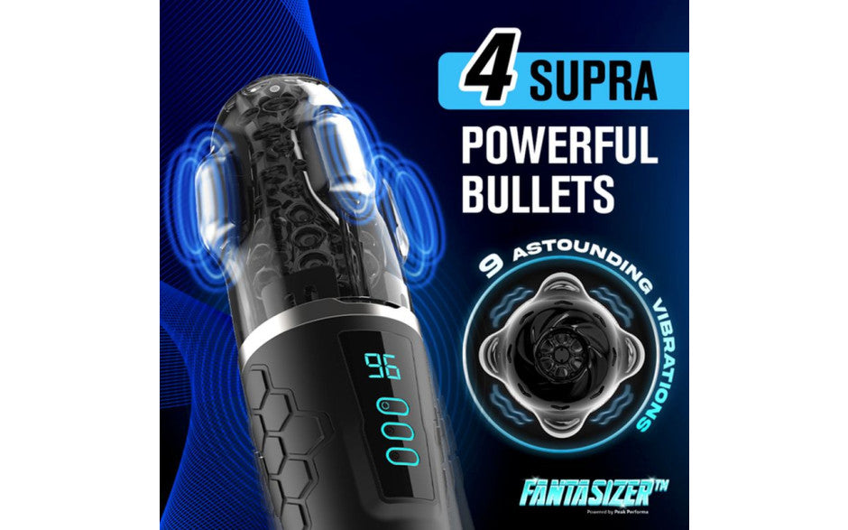 Hypershaker Automatic App Controlled LCD Masturbator Black