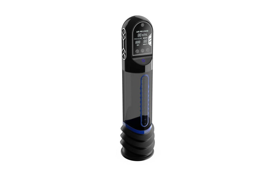 ISP90 Curve Infrared Automatic LCD Penis Pump Blue