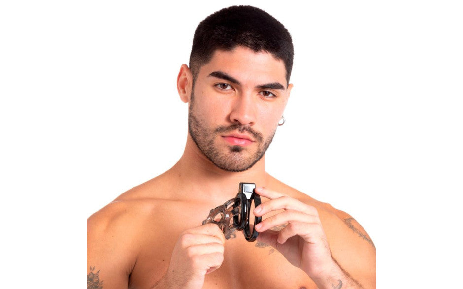 Gladiator Size 1 Soft Cock Cage with Pussification Plug