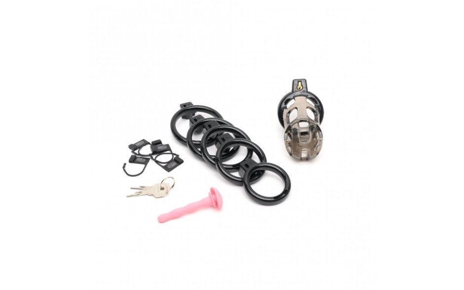 Gladiator Size 1 Soft Cock Cage with Pussification Plug