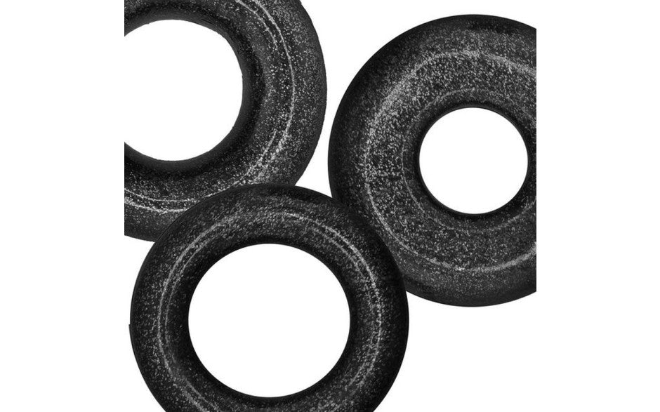 Cockpack 3 Pc Ring Set Black