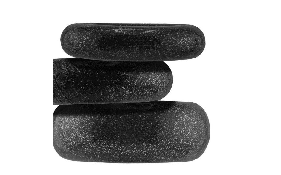 Cockpack 3 Pc Ring Set Black