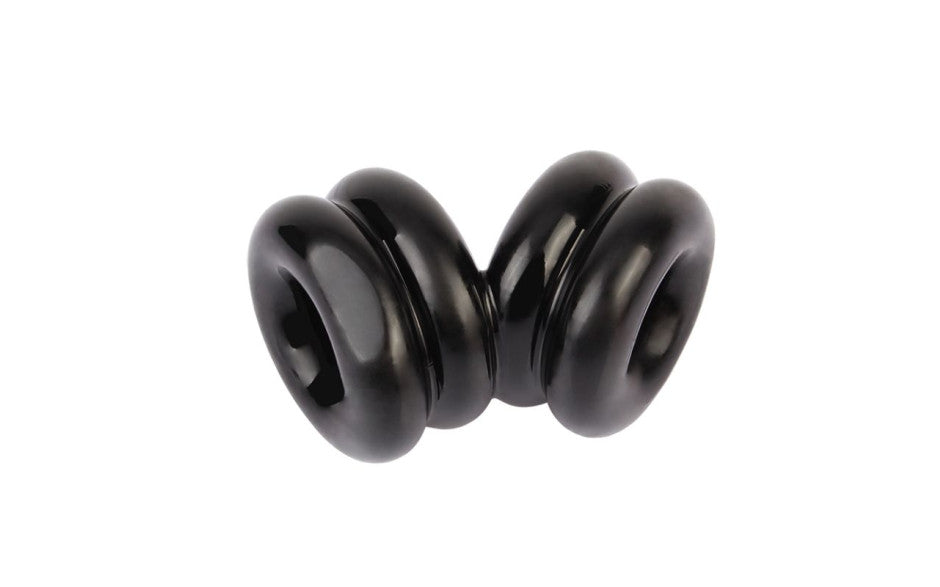 Double Stacked Dual Pleasure Ring Black