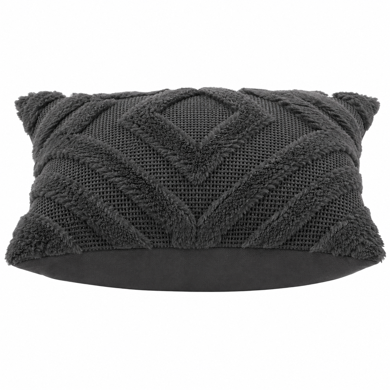 2 Pack Decorative Boho Throw Pillow Covers 45 x 45 cm (Black)