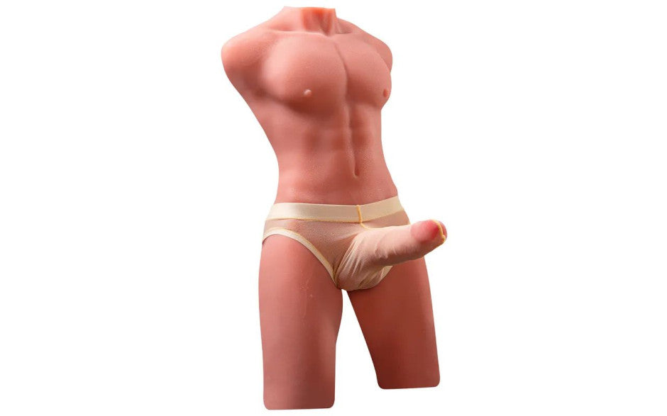 Jason 8kg USB Auto Thrusting 17cm Cock and Ass Male Torso
