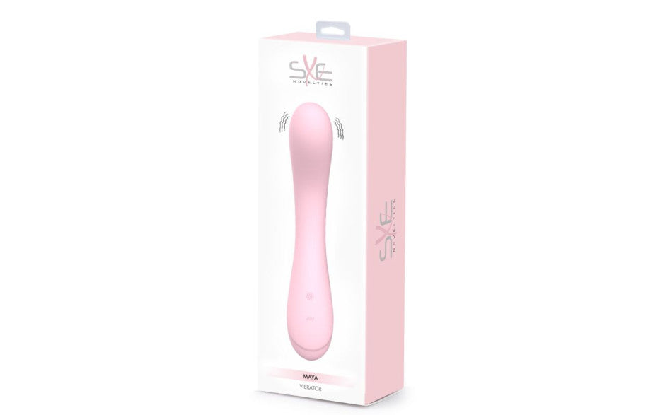 Maya Curve Silicone Vibrator Pink