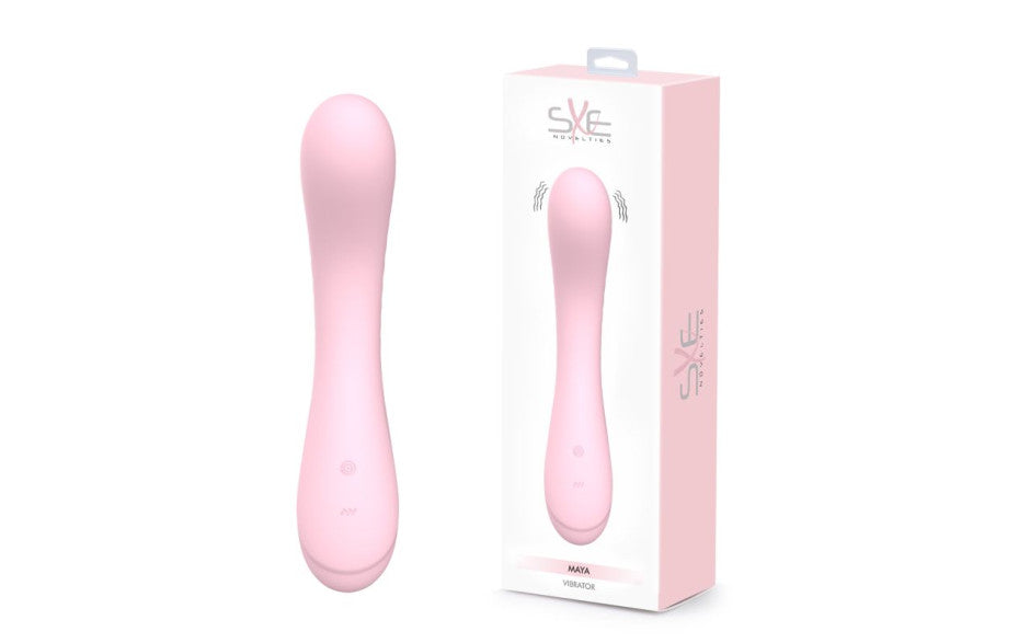 Maya Curve Silicone Vibrator Pink