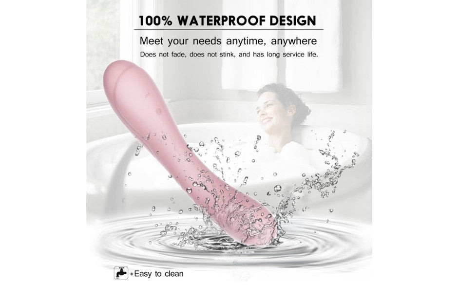Maya Curve Silicone Vibrator Pink