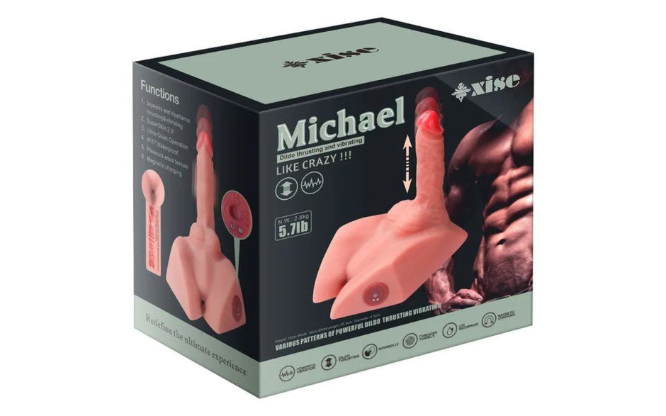 Michael 2.5kg USB Auto Thrusting 20cm Male Cock and Ass