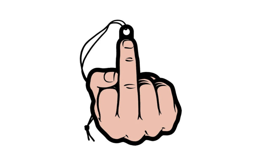 Middle Finger Air Freshener Peach