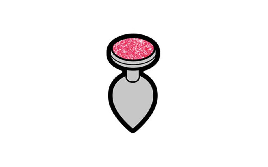 Gem Butt Plug Enamel Pin