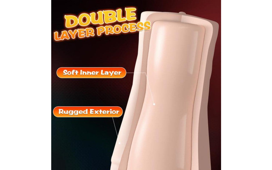 Penny Pussy Dual Layer Vibrating Masturbator