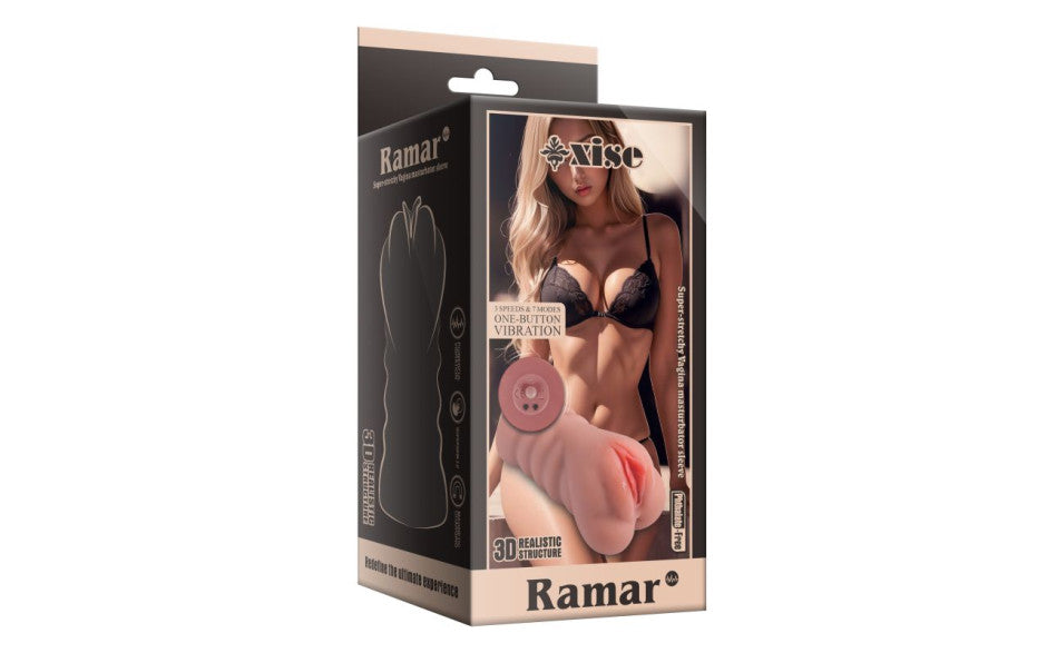 Ramar Realistic Vibrating Anal Vaginal Masturbator