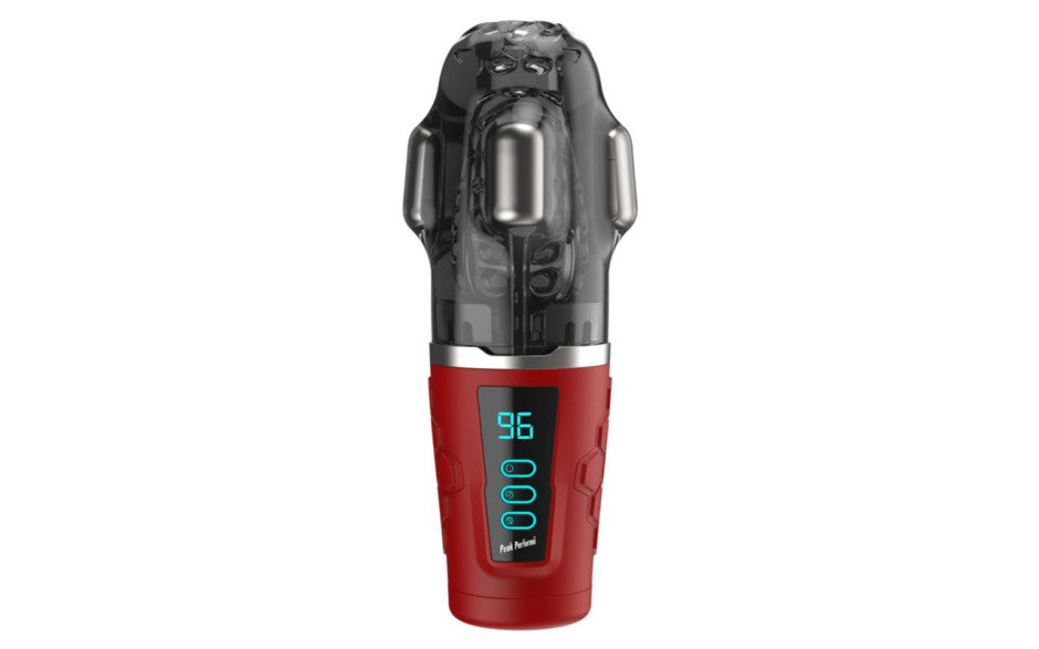 Hypershaker Automatic App Controlled LCD Masturbator Red