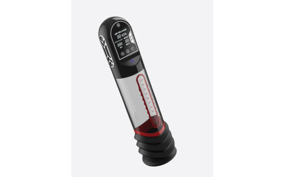 ISP90 Curve Infrared Automatic LCD Penis Pump Red