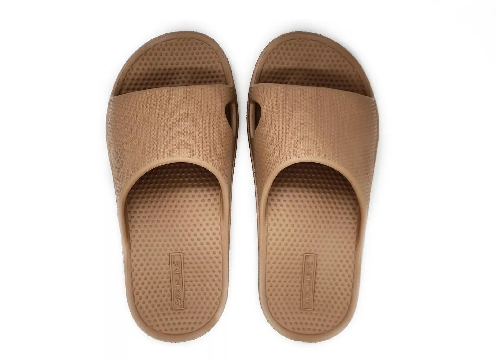 Archline Rebound Orthotic Slides - Beige / Putty