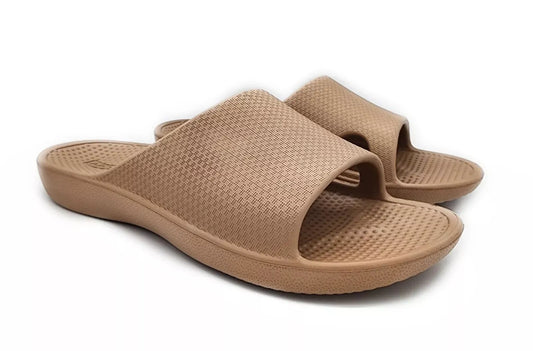 Archline Rebound Orthotic Slides - Beige / Putty