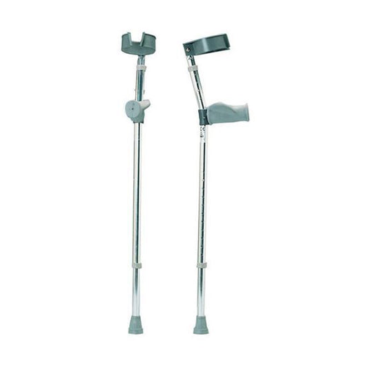 Premium Ergonomic Adjustable Forearm Elbow Crutches Pair, 2Pcs, Crutch Set 160kg Tolerance, Canadian Forearm Crutches for Adults, Medical Grade Arm Crutch with Elbow Strap/Cuff, Portable