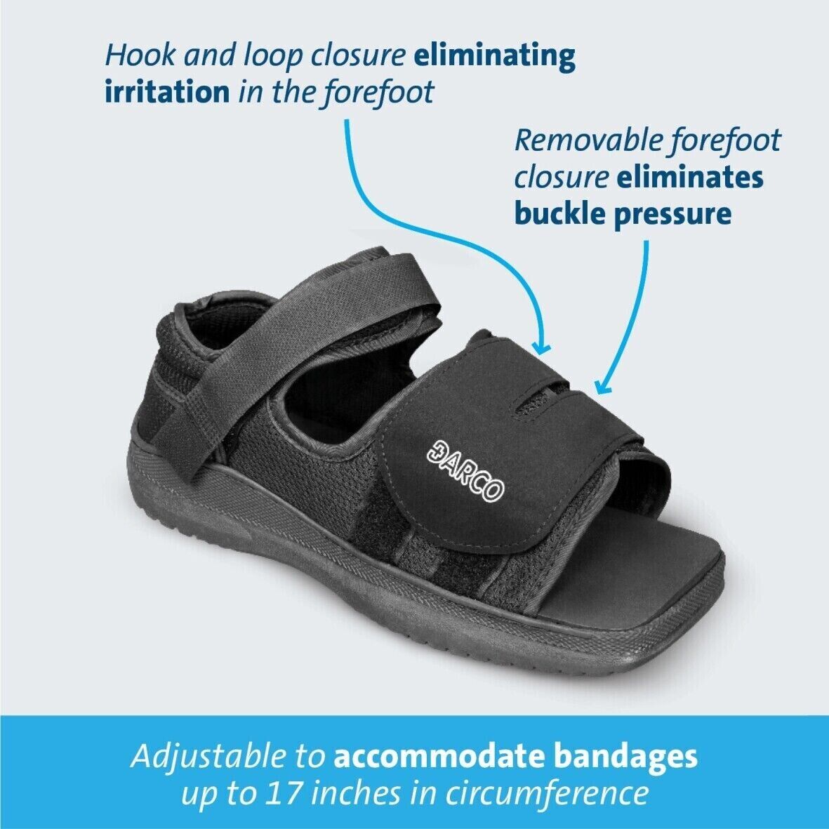Darco Medsurg Post-Op Squared Toe Shoe