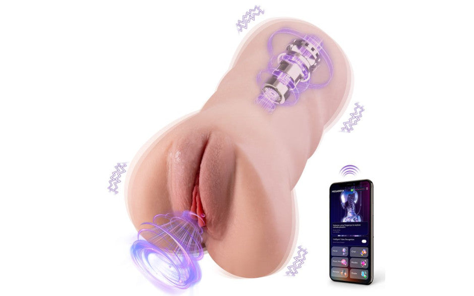 Sora App Controlled Thrusting Vibrating Realistic Vaginal Masturbator