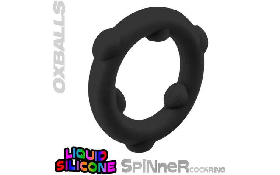Spinner Silicone Ring Black
