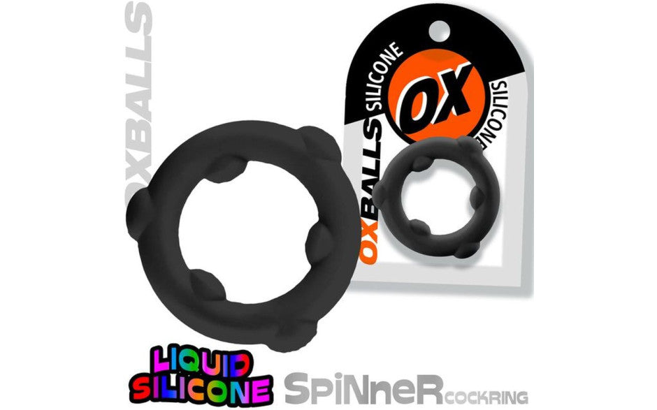 Spinner Silicone Ring Black