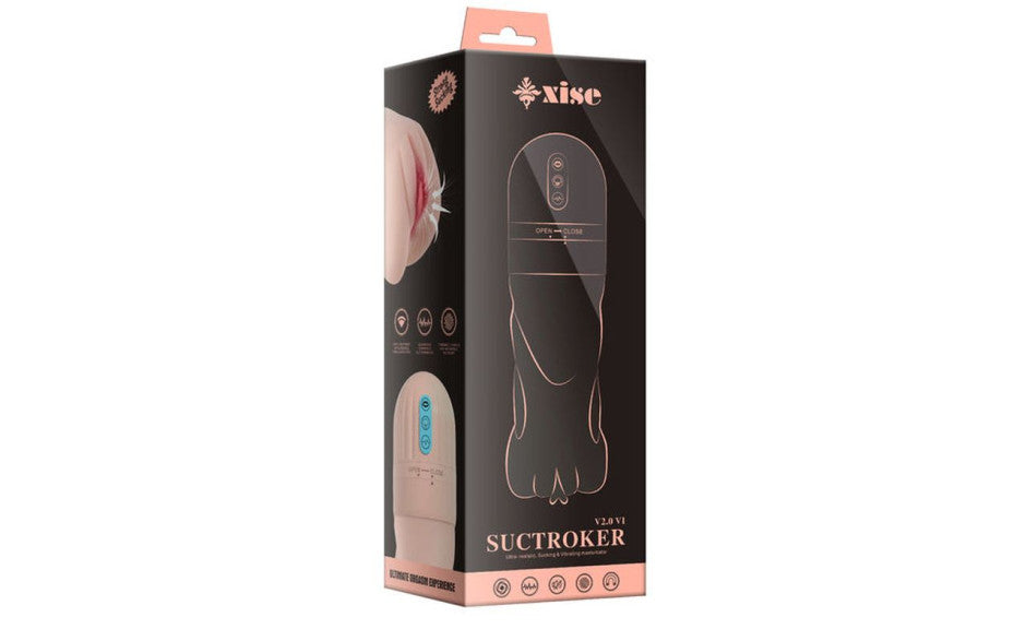 Suctroker Dual Density Vibrating Sucking Vaginal Masturbator V2.0
